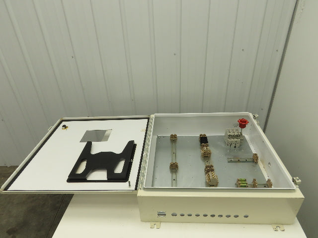 Hoffman A303008LP Electrical Enclosure Control Panel 30x30x8" 30A 3Ph Disconnect