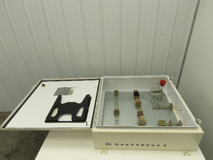 Hoffman A303008LP Electrical Enclosure Control Panel 30x30x8" 30A 3Ph Disconnect