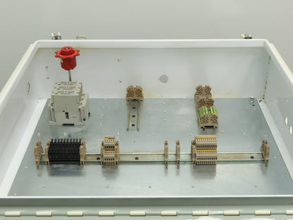 Hoffman A303008LP Electrical Enclosure Control Panel 30x30x8" 30A 3Ph Disconnect