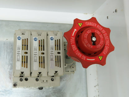 Hoffman A303008LP Electrical Enclosure Control Panel 30x30x8" 30A 3Ph Disconnect