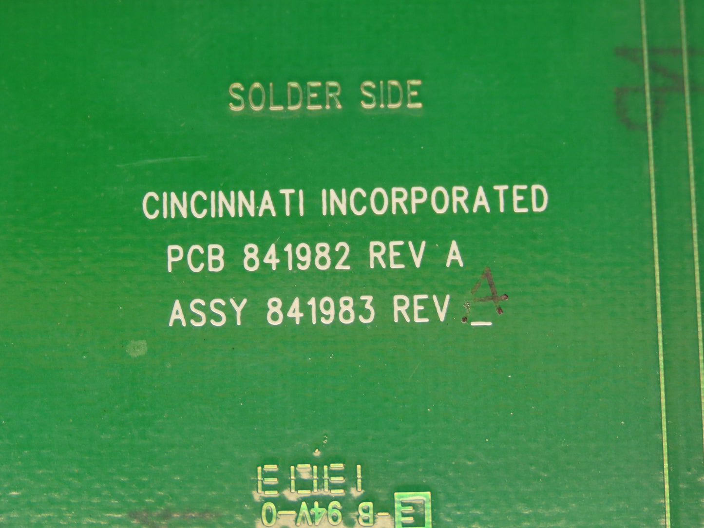 Cincinnati 841983 Laser Control Panel 39 Push Button Switches