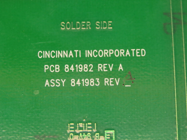 Cincinnati 841983 Laser Control Panel 39 Push Button Switches