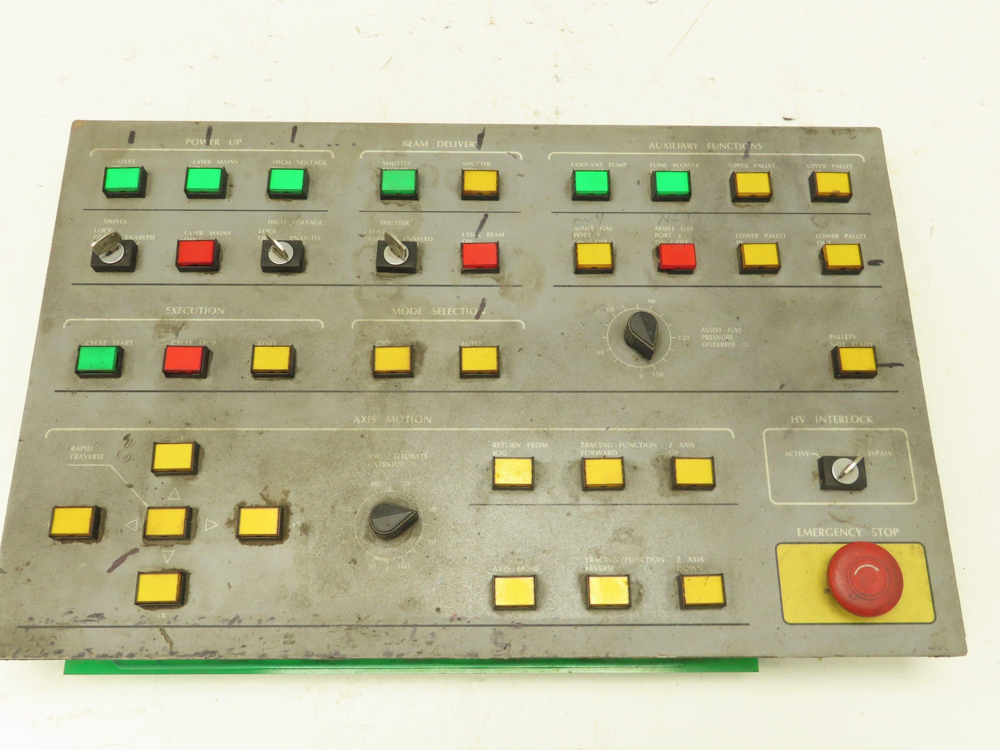 Cincinnati 841983 Laser Control Panel 39 Push Button Switches