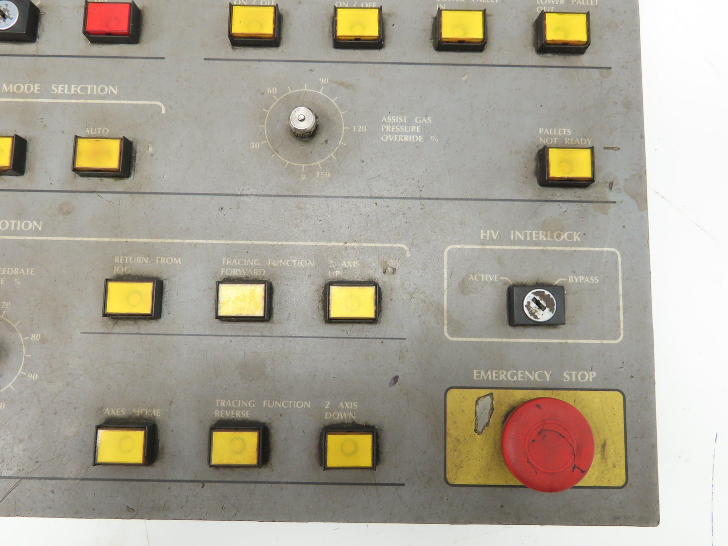 Cincinnati 841982 Laser Control Panel 39 Push Button Switches