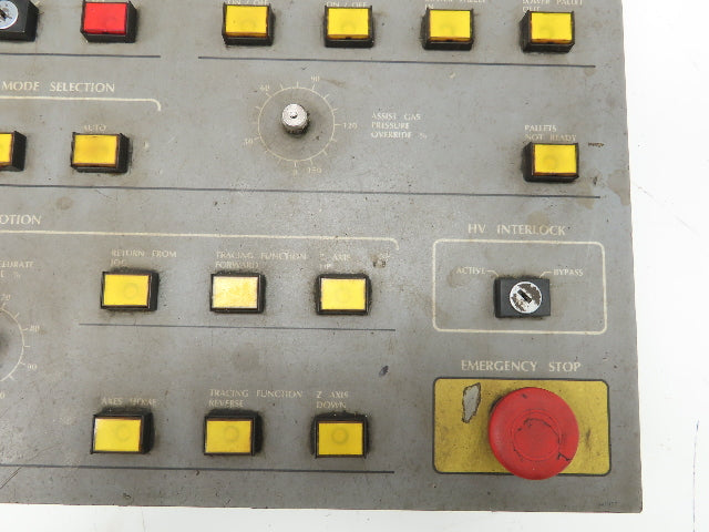 Cincinnati 841982 Laser Control Panel 39 Push Button Switches