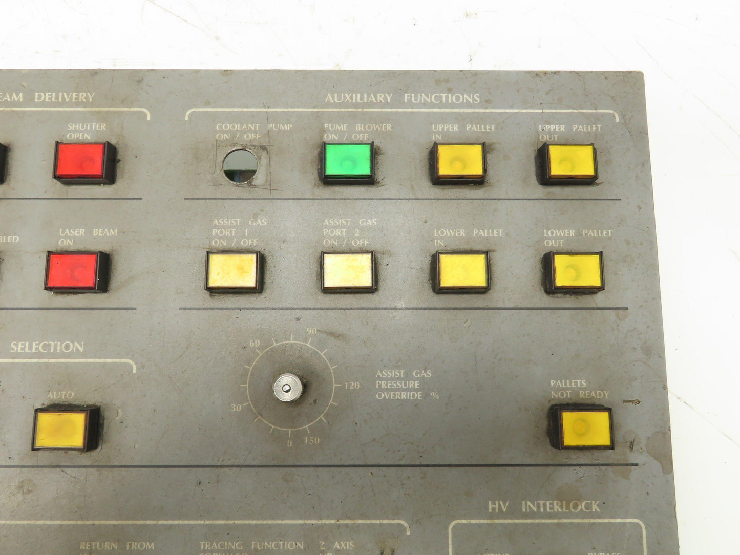 Cincinnati 841982 Laser Control Panel 39 Push Button Switches