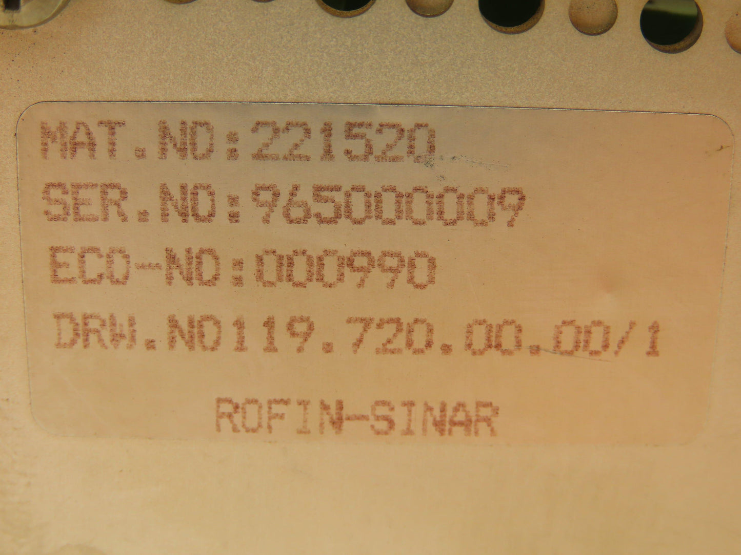 Siemens 580410 Rofin-Sinar Laser Control Board PLC Chassis Rack 14 Slot