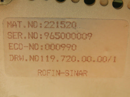 Siemens 580410 Rofin-Sinar Laser Control Board PLC Chassis Rack 14 Slot