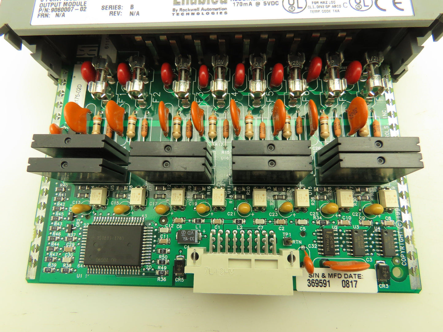 Spectrum Control 1746SC-OAP8I SLC 500 Output Module 8 Point Isolated Ser B