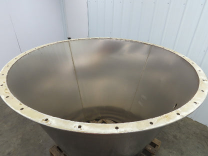 Stainless Steel Hopper Bin Bottom Food Grade 400 Gallon 54 Cubic FT