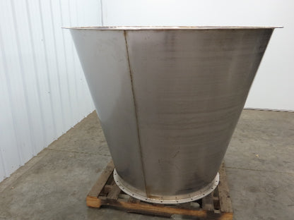 Stainless Steel Hopper Bin Bottom Food Grade 400 Gallon 54 Cubic FT