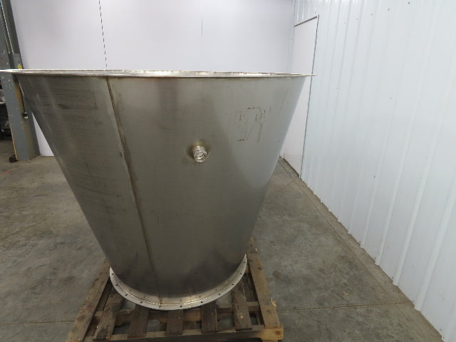 Stainless Steel Hopper Bin Bottom Food Grade 400 Gallon 54 Cubic FT