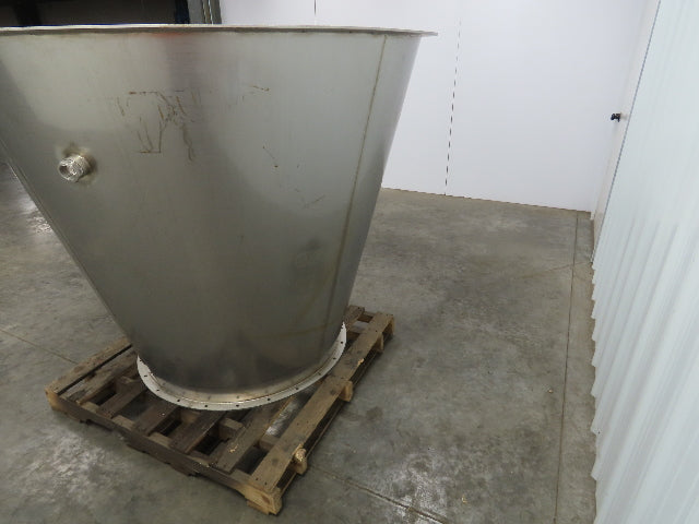Stainless Steel Hopper Bin Bottom Food Grade 400 Gallon 54 Cubic FT