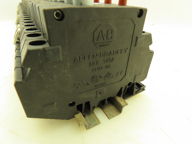 Allen Bradley 1492-GH015 Din Rail 1.5A Circuit Breaker Ser B 250V Lot of 42