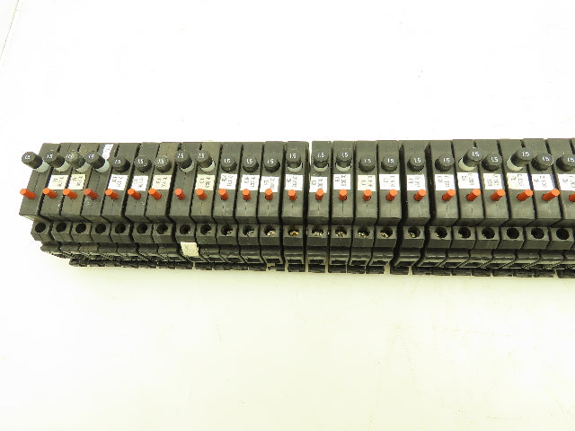 Allen Bradley 1492-GH015 Din Rail 1.5A Circuit Breaker Ser B 250V Lot of 45