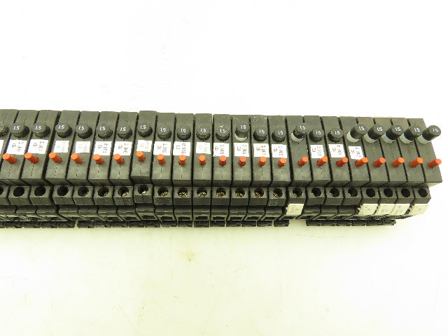 Allen Bradley 1492-GH015 Din Rail 1.5A Circuit Breaker Ser B 250V Lot of 45