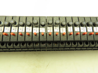 Allen Bradley 1492-GH015 Din Rail 1.5A Circuit Breaker Ser B 250V Lot of 57