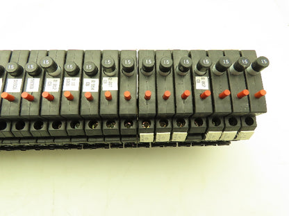 Allen Bradley 1492-GH015 Din Rail 1.5A Circuit Breaker Ser B 250V Lot of 57