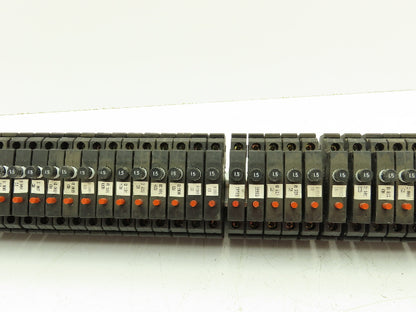 Allen Bradley 1492-GH015 Din Rail 1.5A Circuit Breaker Ser B 250V Lot of 57