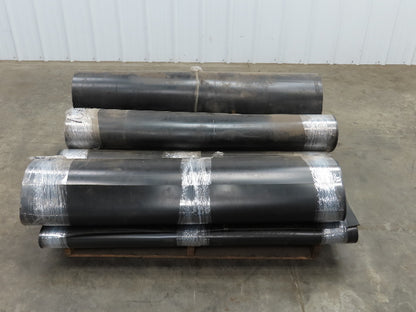 Multi-Ply Black Rubber Conveyor Belt Rubber Mat 48"x 10' Sections  Lot of 70'