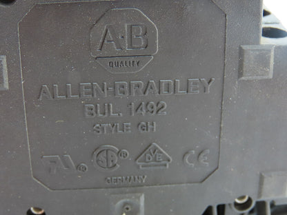 Allen Bradley 1492-GH015 Din Rail 1.5A Circuit Breaker Ser B 250V Lot of 46