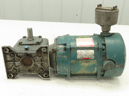 Reliance 230/460V 3PH Gearmotor 15:1 Boston Gear Reducer 115 RPM Output 56C