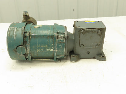 Reliance 230/460V 3PH Gearmotor 15:1 Boston Gear Reducer 115 RPM Output 56C