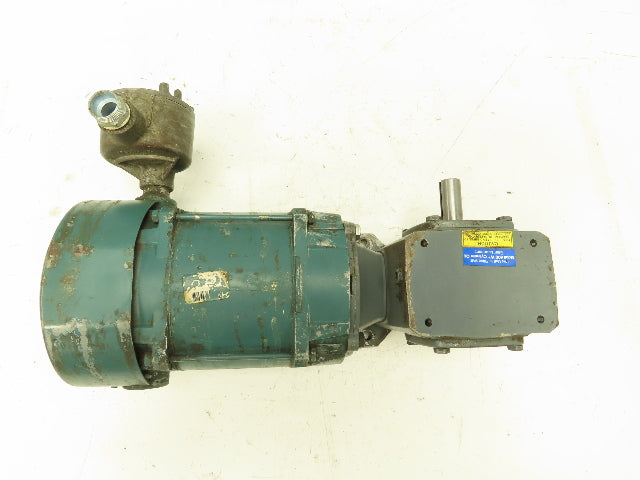 Reliance 230/460V 3PH Gearmotor 15:1 Boston Gear Reducer 115 RPM Output 56C