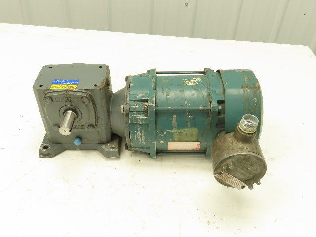 Reliance 230/460V 3PH Gearmotor 15:1 Boston Gear Reducer 115 RPM Output 56C