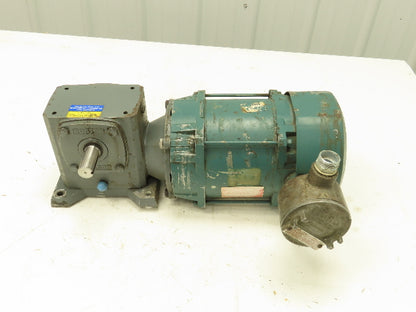 Reliance 230/460V 3PH Gearmotor 15:1 Boston Gear Reducer 115 RPM Output 56C