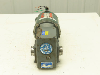 Reliance Gearmotor .5Hp 230/460V 3PH 50:1 Boston Gear Reducer 35 RPM Output 56C