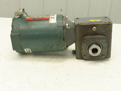 Reliance Gearmotor .5Hp 230/460V 3PH 50:1 Boston Gear Reducer 35 RPM Output 56C