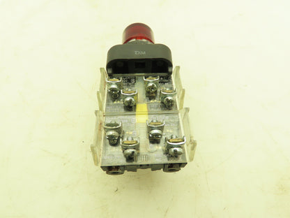 Allen Bradley 800H-PRAH16R Red Illuminated Push Button NO/NC Contacts 120V Input