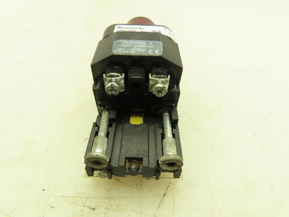 Allen Bradley 800H-PRAH16R Red Illuminated Push Button NO/NC Contacts 120V Input