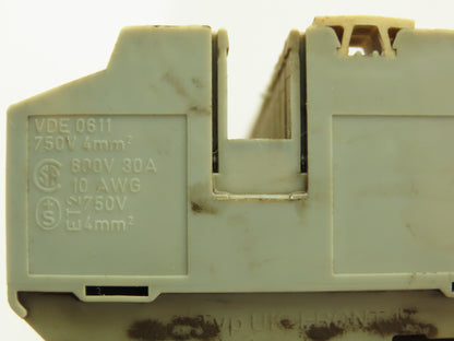 Phoenix Contact UK-FRONT4 Terminal Block 600V 10 AWG Lot of 146