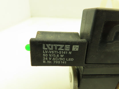 Lutze 1-Way Brass Flow Control Dual Solenoid Valve 24V Freise GmbH