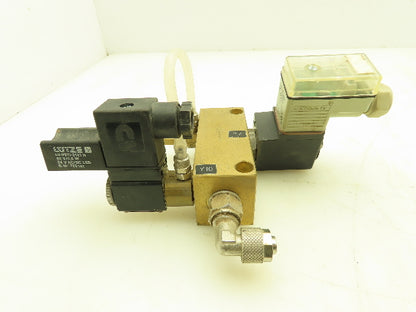 Lutze 1-Way Brass Flow Control Dual Solenoid Valve 24V Freise GmbH