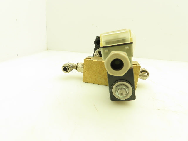 Lutze 1-Way Brass Flow Control Dual Solenoid Valve 24V Freise GmbH
