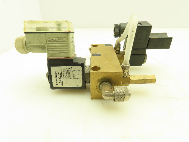 Lutze 1-Way Brass Flow Control Dual Solenoid Valve 24V Freise GmbH