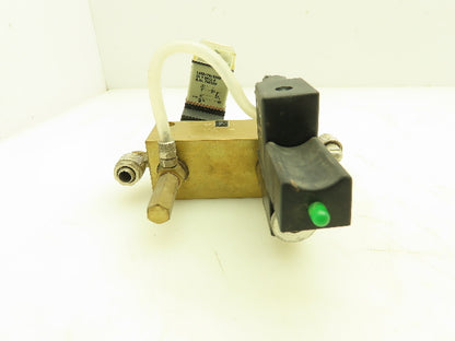 Lutze 1-Way Brass Flow Control Dual Solenoid Valve 24V Freise GmbH