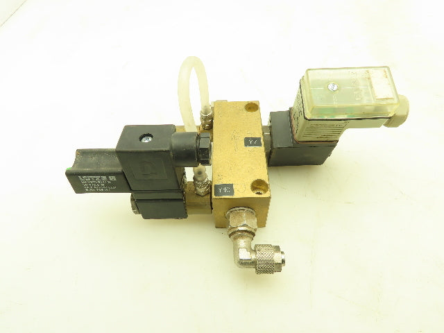 Lutze 1-Way Brass Flow Control Dual Solenoid Valve 24V Freise GmbH