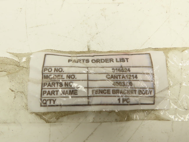 Cantek 4003.00 Table Saw T Square Rip Fence Guide Mounts on 2" Rail Extras