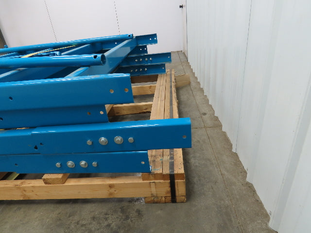 Hytrol 62" Wide Conveyor Adjustable Incline Steel Leg Supports 66"-86" Blue Qu 4