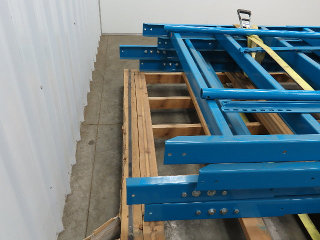 Hytrol 62" Wide Conveyor Adjustable Incline Steel Leg Supports 66"-86" Blue Qu 4