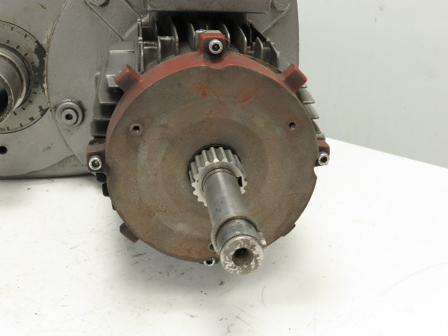 Nord SK 4282-100L/40 Shaft Mount Gearmotor 5Hp 230/460V 3PH 18:1 Reducer 95 RPM