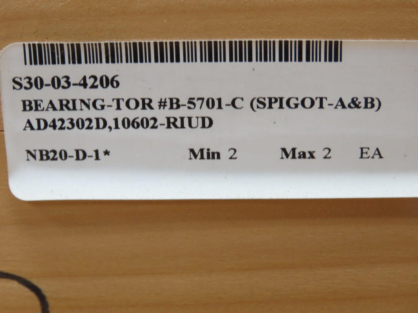 Scheerer 10602-RIUD Cylindrical Roller Bearing + Inner Ring 30" OD AD-42302D