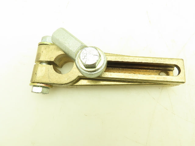 Honeywell 087449  Adjustable Brass Actuator Lever Crank Arm 1" ID x 7"L