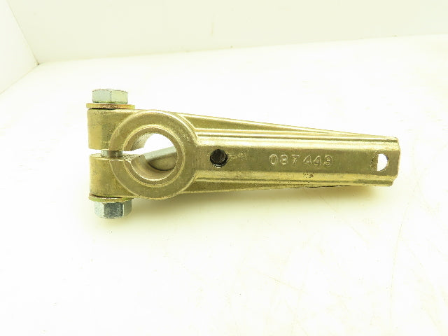 Honeywell 087449  Adjustable Brass Actuator Lever Crank Arm 1" ID x 7"L