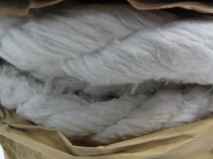 1-1/2" Dia x 100' Roll White Fiberglass Fiber Rope Round Braided Gasket Seal