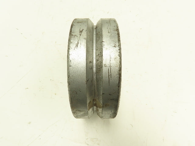 Albion 8x3x3/4" Cast Iron Steel Grooved V-Groove Caster Wheel 8" OD